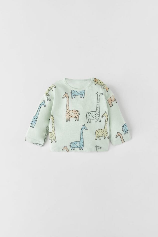 Giraffe Slub Knit T-Shirt