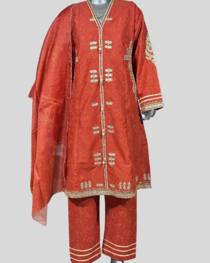 Embroidered 3-Piece Suit