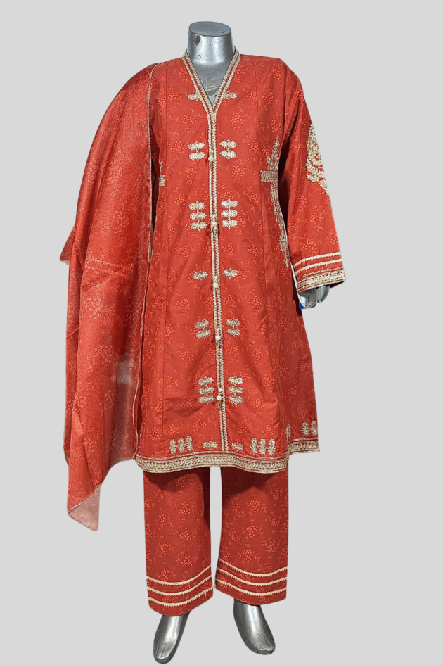 Embroidered 3-Piece Suit