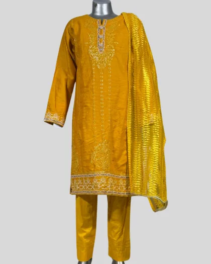 Festive Embroidered Suit – 3 Piece Set