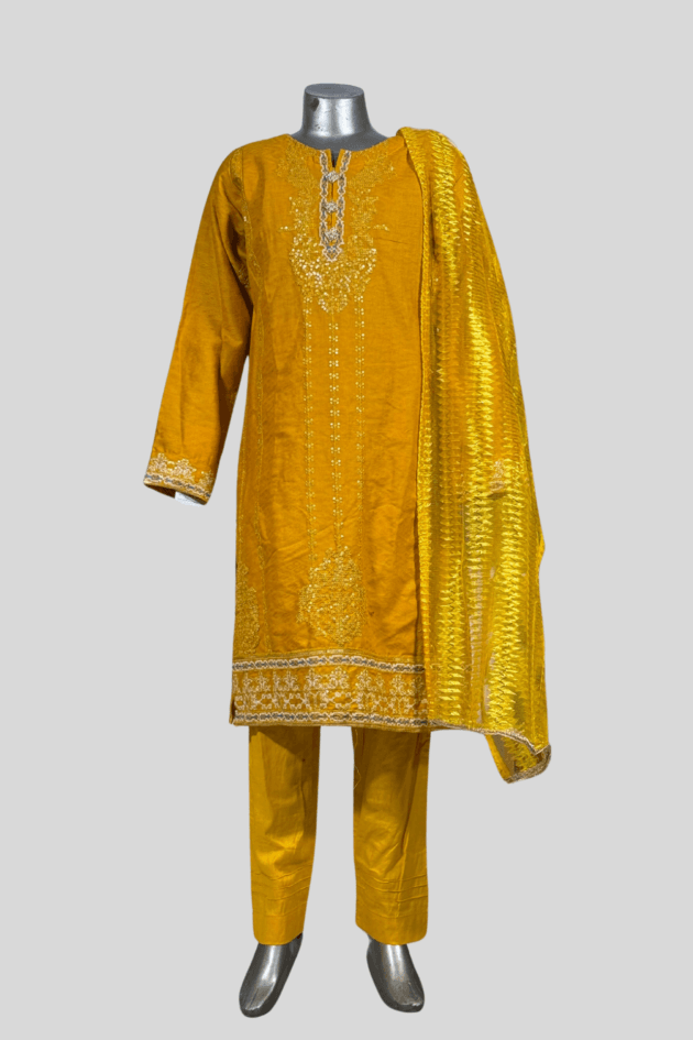 Festive Embroidered Suit – 3 Piece Set