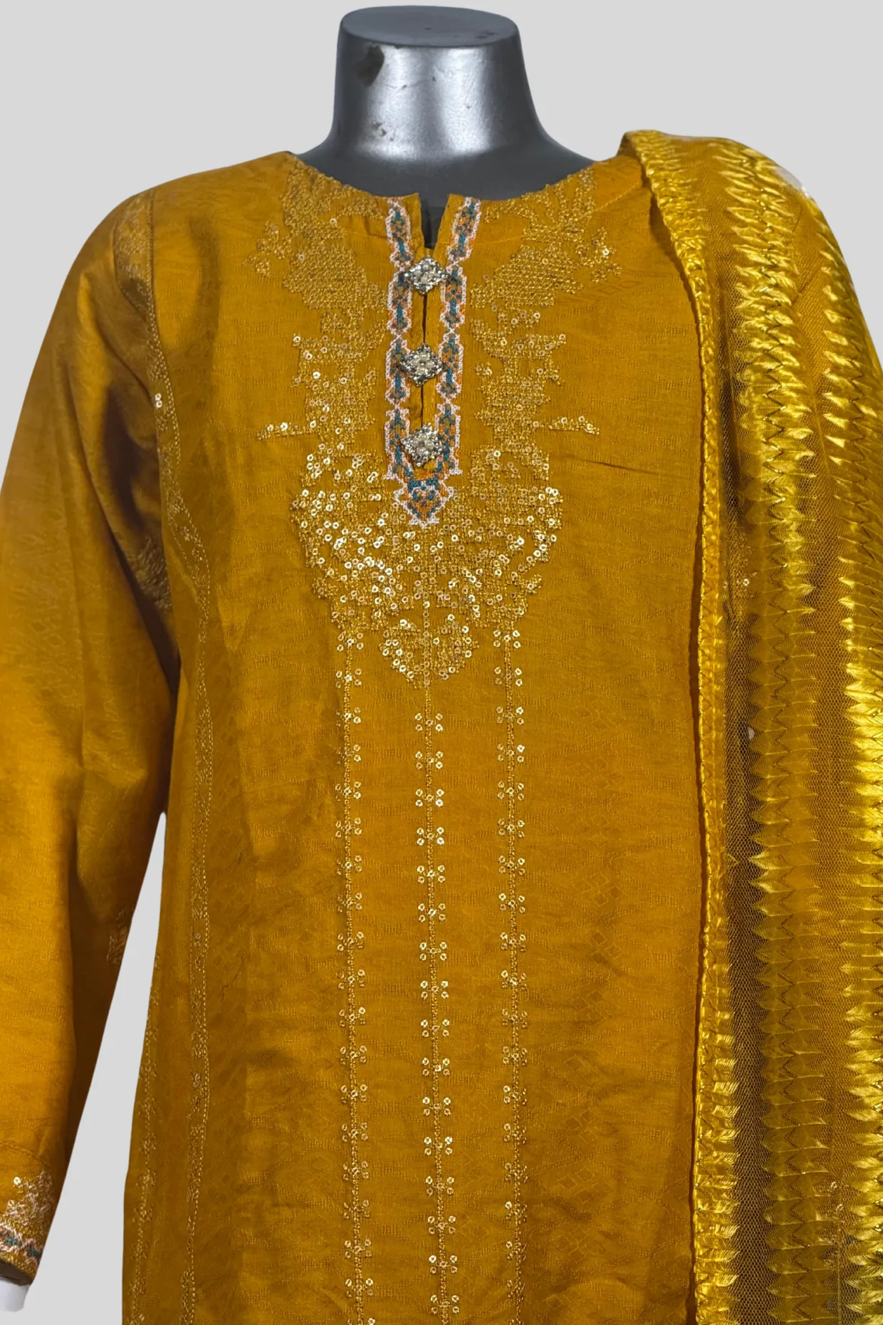 Festive Embroidered Suit – 3 Piece Set - Image 2