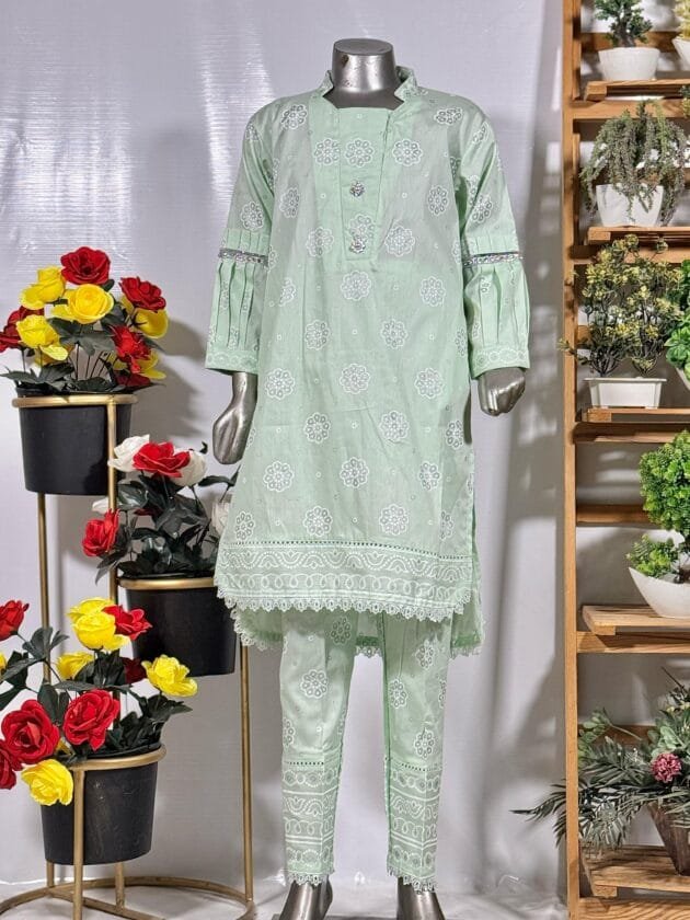 Embroidered 2 pcs Suit