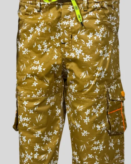 Boys Floral Cargo Shorts – Stylish & Comfy