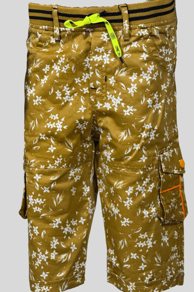Boys Floral Cargo Shorts – Stylish & Comfy