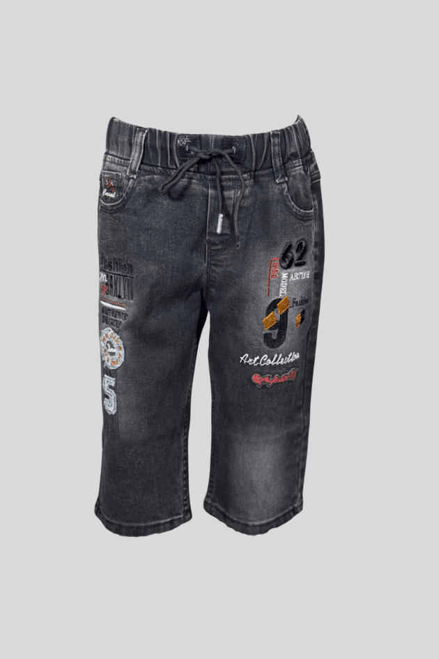 Urban Cool Embroidered Denim Shorts