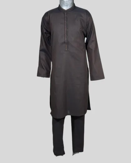 Boys Classic Cotton Kurta Trouser Set
